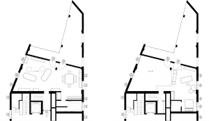 Ground floor and first floor plan
