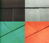 quattro diverse finiture superficiali TECUÂ®, nei colori naturale (classic), patinato verde (Patina), ossidato marrone (Oxid), stagnato grigio (Zinn